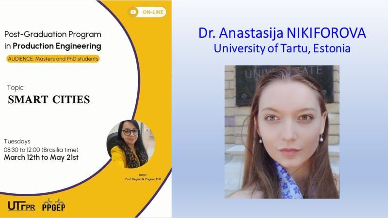 Guest Lecture for the Federal University of Technology – Paraná (UTFPR) on “Unlocking the symbiotic relationship of Artificial Intelligence, Data Intelligence, Collaborative Intelligence, and Embodied Intelligence for innovative urban planning and governance of Smart&nbsp;Cities”